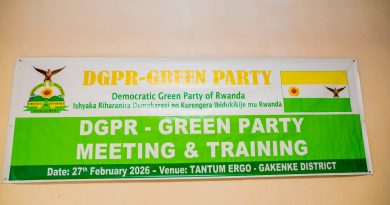 Mu Karere ka Gakenke ishyaka Green Party ryahuguye bamwe mu barwanashyaka baryo