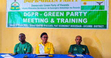 Gicumbi:Abarwanashaka ba Green Party bakanguriwe gukora imuishinga  imishinga iciriritse, irimo iy’ubuhinzi n’ubworozi,