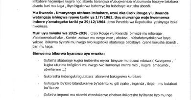 ITANGAZO RIGENEWE ABANYAMAKURU